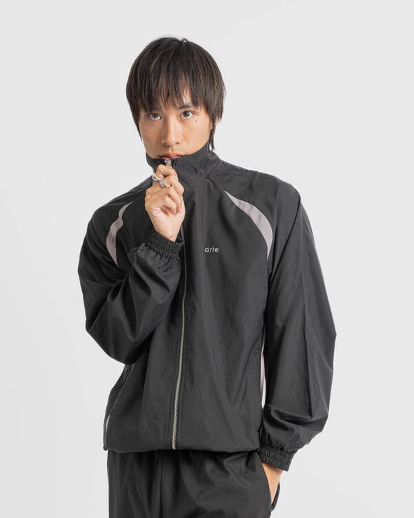 Arte Antwerp Contract Cut Track Jacket | AW24-049J-BLK | AFEW STORE